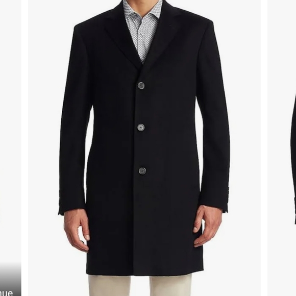 Saks Fifth Avenue COLLECTION Buttoned Cashmere Topcoat - Picture 4 of 11